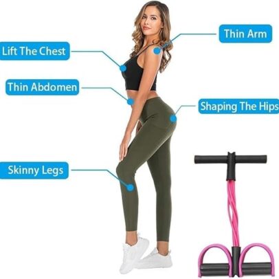 Tummy trimmer | tummy trimmer for men & women -Abdominal| Slimming Waist Trimmer Workout | belly fat exercise equipment | tummy fat burner |abs workout equipment| stomach exercise equipment | pull reducer | Fitness Bands. - Image 14